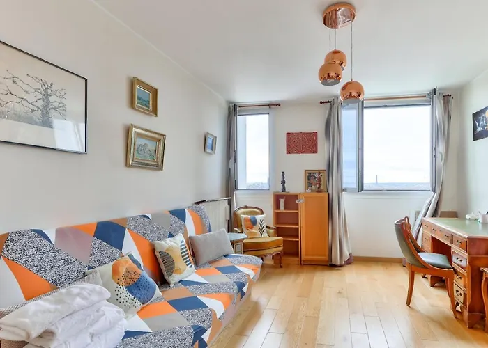 1br Flat View On Eiffel Tower And Sacre-coeur Daire *