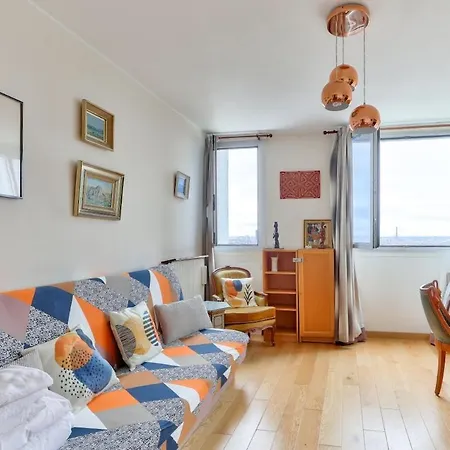 1br Flat View On Eiffel Tower And Sacre-coeur Apartmán *